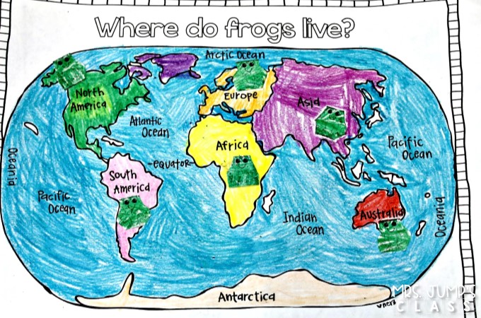 Fun frog lesson plans in a nonfiction unit about frogs. Students read and write about frogs, play math and literacy games, and create a craft, too!