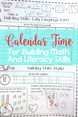 Calendar Time:  Building Math and Literacy Skills!