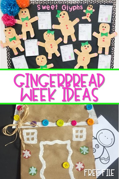 Gingerbread Week Lesson Plans for Kindergarten and first grade! Crafts, literacy and math lessons to make these lessons a classroom favorite!