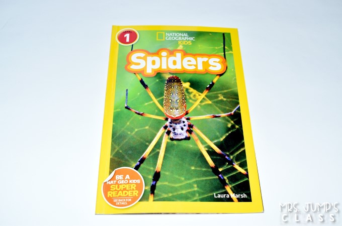 Spider informational text activities for kindergarten and first grade. This is a week long unit of study using a nonfiction book to learn about text features such as the table of contents, labels, captions, and glossary. Your students will love this fun set of lesson plans for your close read!