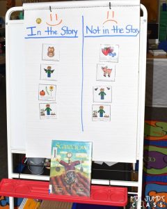 Scarecrow themed lesson plans! Scarecrow by Cynthia Rylant is a great book for fall. Read aloud and comprehension lessons, crafts, STEM, and center activities that your kindergarten and first-grade students.