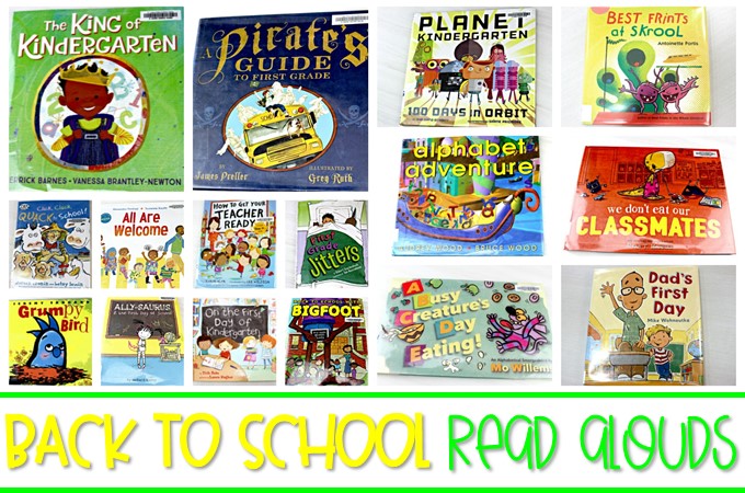 25 Back to school read alouds to pick up and share with your primary students to calm their nerves and create a few laughs.