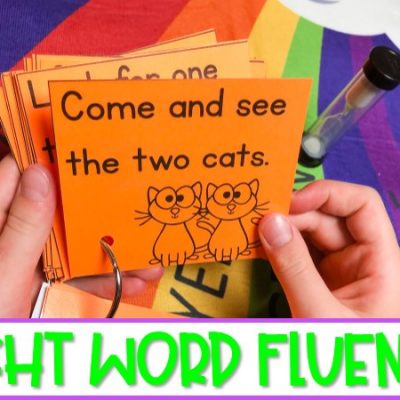 Sight Word Fluency Phrase Cards for Fluency Practice and Assessment