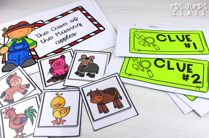 Making Inferences is fun while you lead your inference detectives through the investigation. Students use clues to rule out suspects and solve the case.