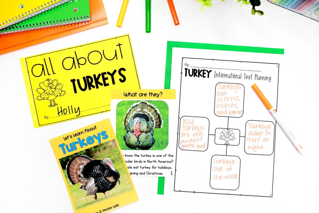 Turkey informational text book and mapping activity