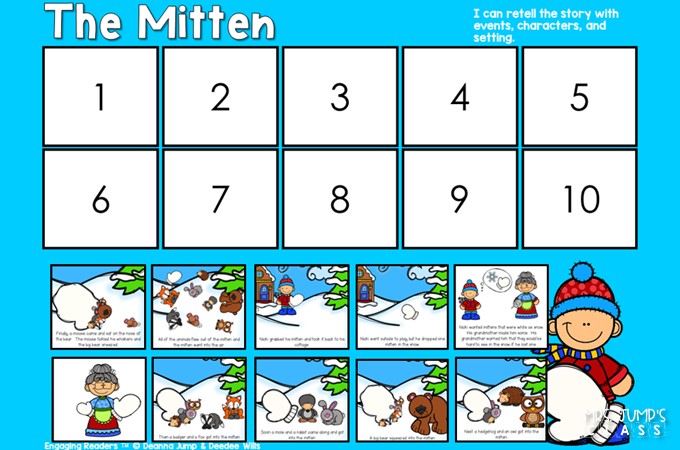 The Mitten lesson plans for teaching reading comprehension skills. Responding to literature through writing, studying vocabulary, and a STEM activity.