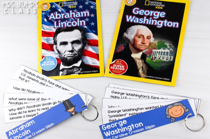 Fun President's Day activities! Nonfiction reading comprehension lesson plans for K-2. Students learn about Abraham Lincoln and George Washington.