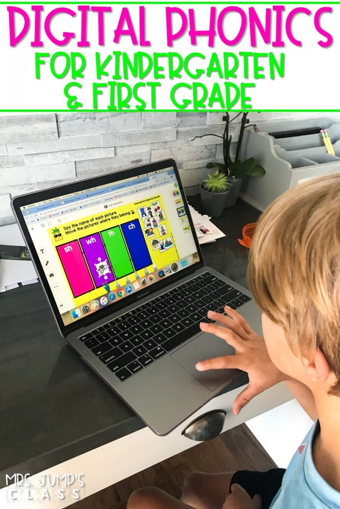 Digital phonics daily activities for kindergarten and first grade. 1-click Seesaw links and PowerPoint versions available for easy use!&nbsp;