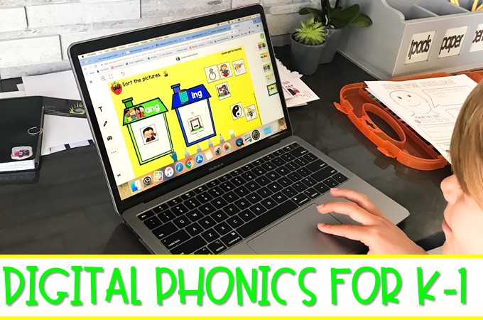 Digital phonics daily activities for kindergarten and first grade. 1-click Seesaw links and PowerPoint versions available for easy use!&nbsp;