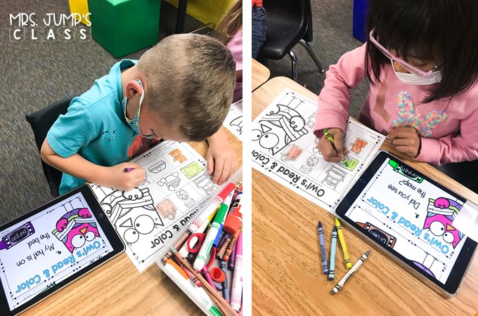 Digital literacy centers for kindergarten and 1st grade to practice ELA skills. Students practice word families, blends, rhyming, syllables, digraphs, vowel sounds, and more!&nbsp;