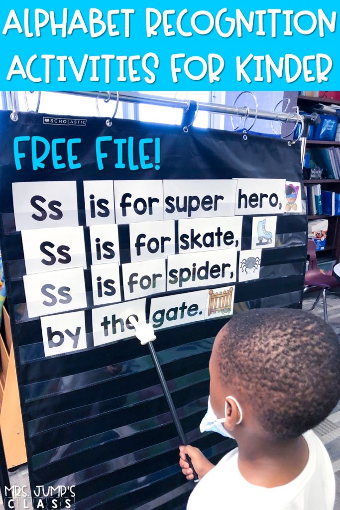 Alphabet activities for kindergarten to develop letter identification and sounds. Hands-on and engaging tasks to get students excited about letters!