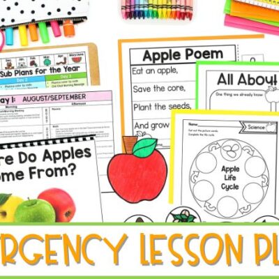 Creating Emergency Lesson Plans for the Whole Year