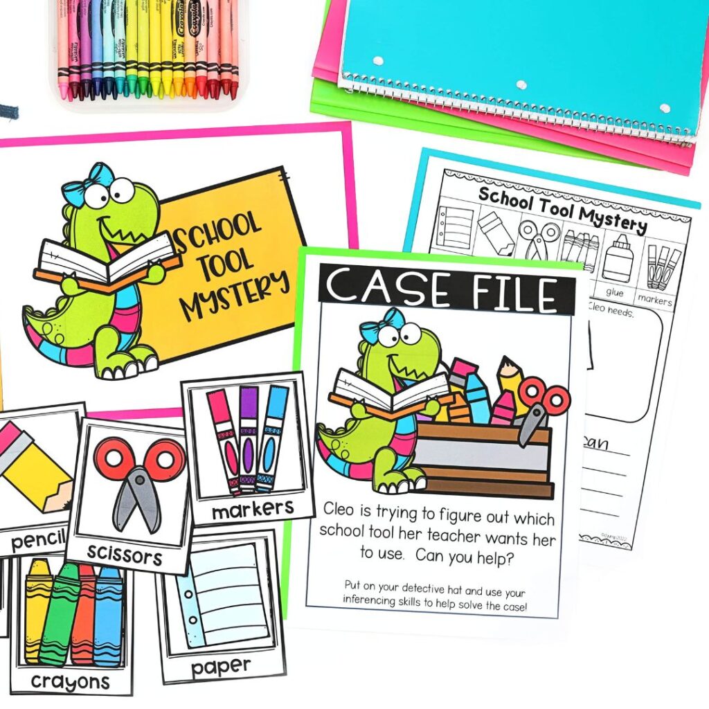 Case file and school supply pictures