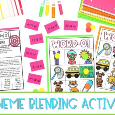 Phoneme Blending Activities for Kindergarten
