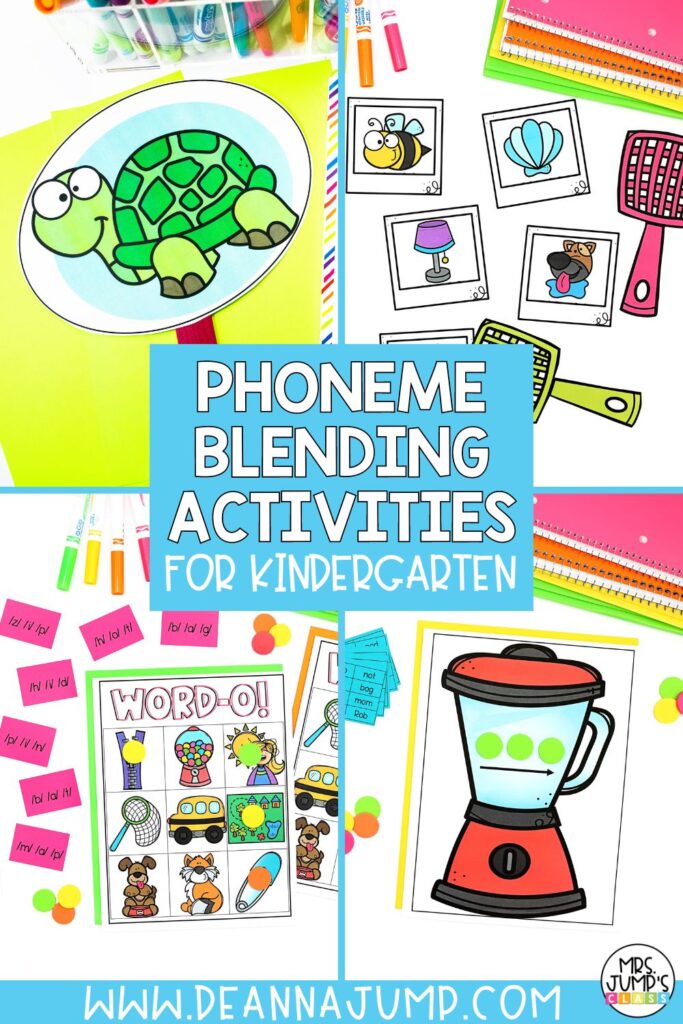 Phoneme blending activities for kindergarten