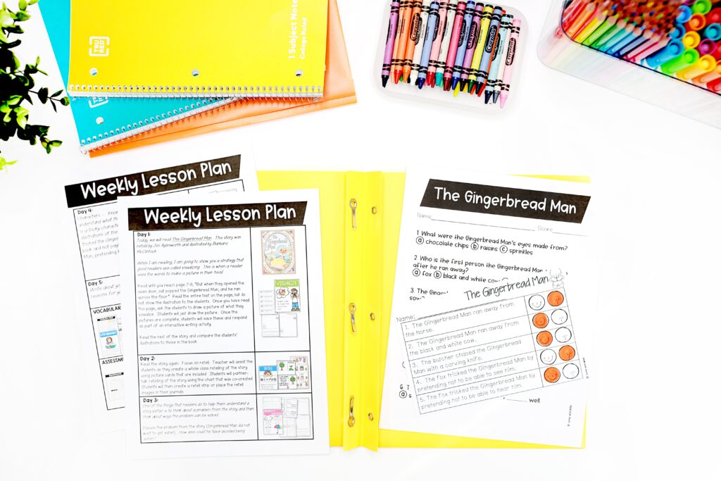 Comprehension assessment pages