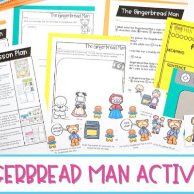 Gingerbread Man Activities for Kindergarten