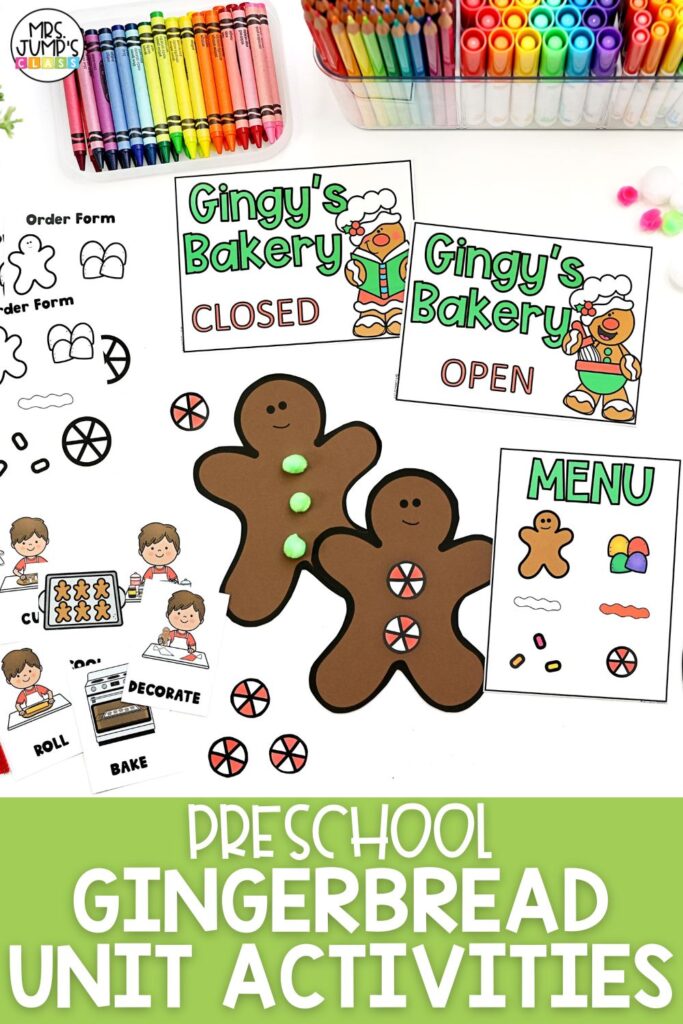 Preschool Gingerbread Unit Activities