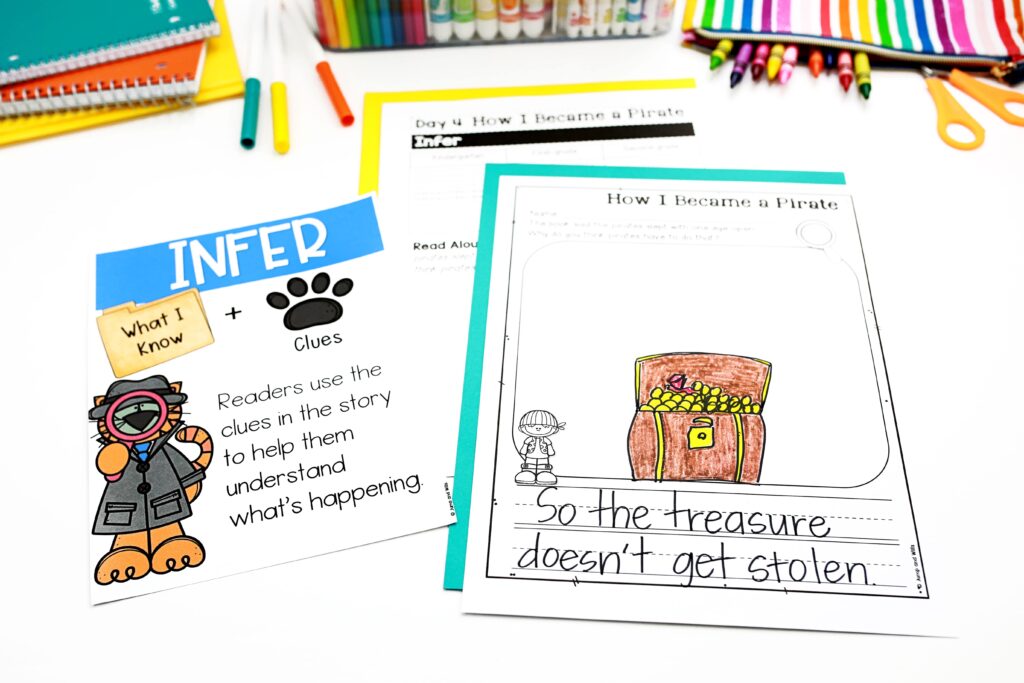An inference activity for How I Became a Pirate