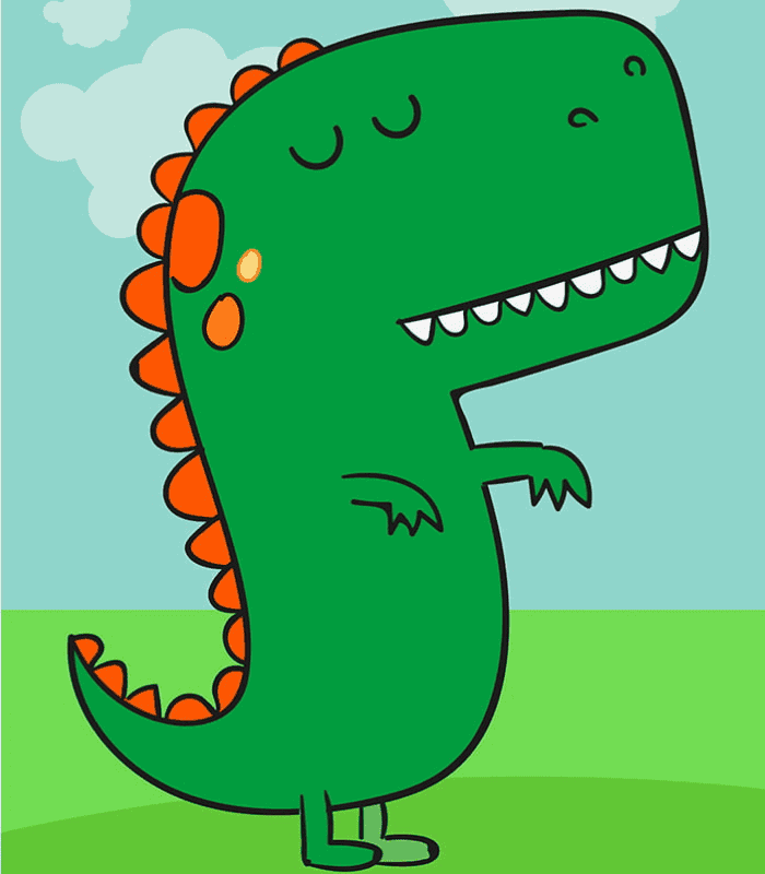 Green T-Rex Wall Art For Kid’s room
