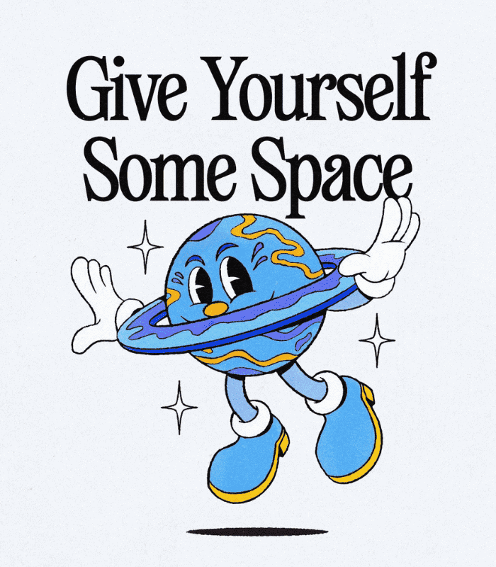 Give Some Space Quote Wall Art