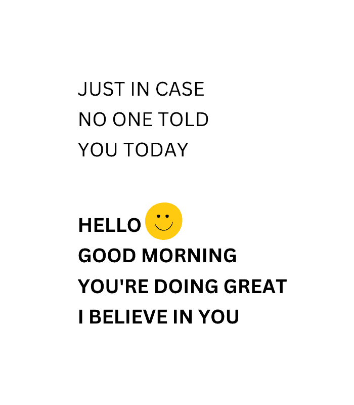 Morning Motivation Quote Wall Art