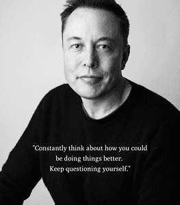 Elon Musk Motivational Quote Wall Art