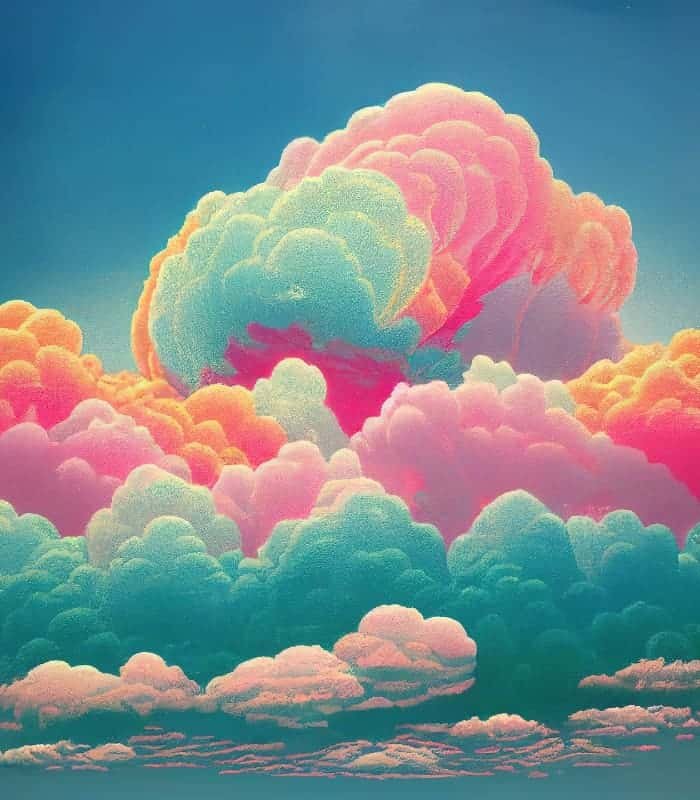 Cotton Candy Clouds Wall Art