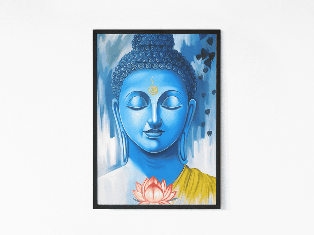 blue buddha