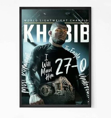 MMA Star Khabib Nurmagomedov Wall Art