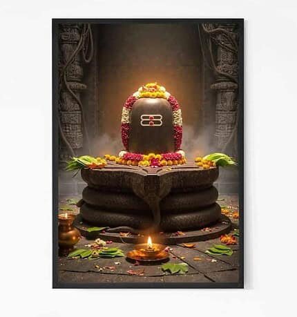 God Shiva Lingam Wall Art