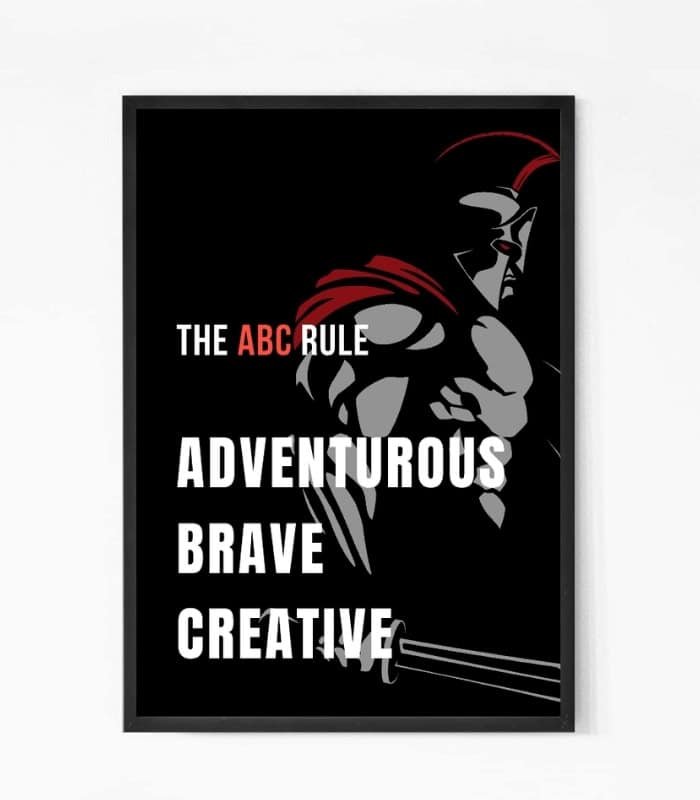 ABC Motivational Quote Wall Art