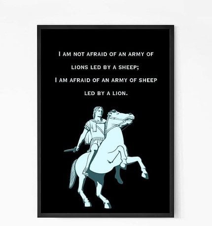 Alexander the Great Quote Wall Art