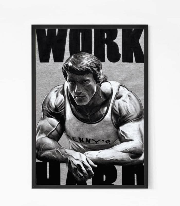 Arnold Schwarzenegger Fitness Quote Wall Art