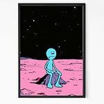 Being Alone Meme Wall art