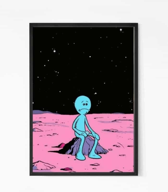 Being Alone Meme Wall art
