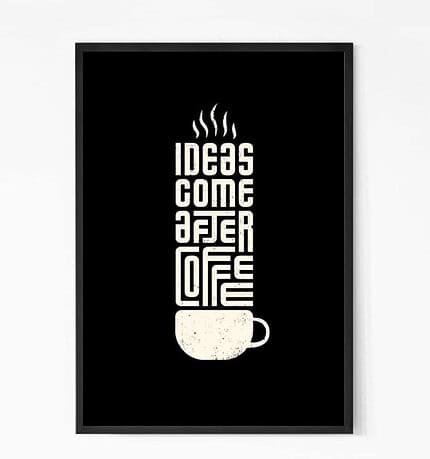Creative Coffee Quote Wall Art