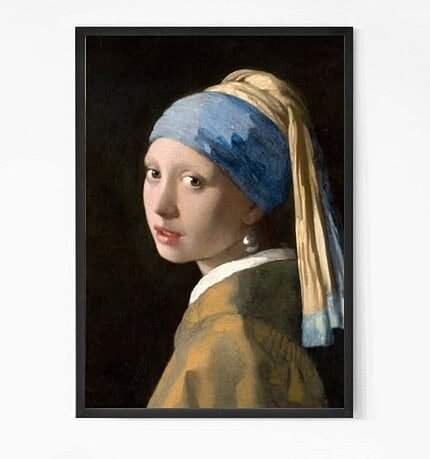 Girl with a Pearl Earring Painting Wall Art