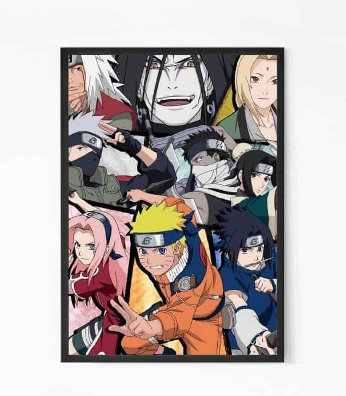 Heroic Naruto Collage Wall Art