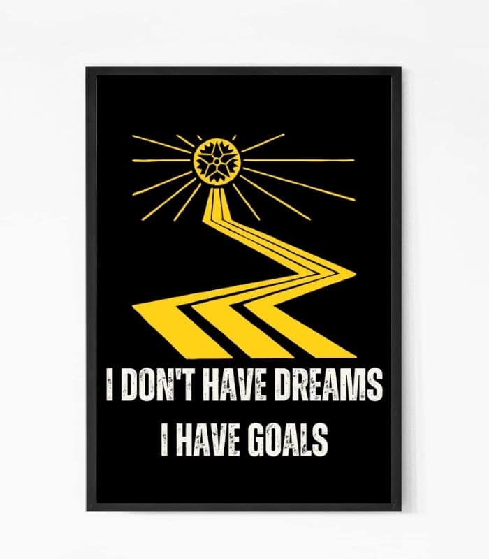 I Have Goals Quote Wall Art