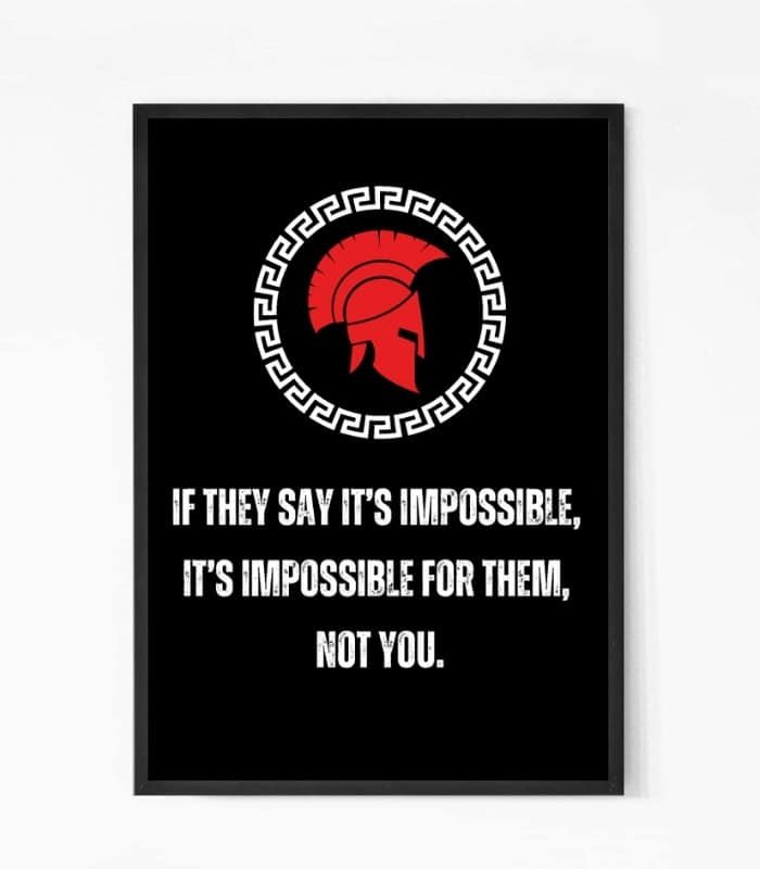 Impossible Quote Wall Art