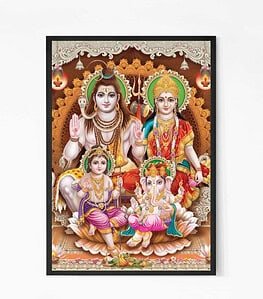 Lord Shiva Family Wall Art
