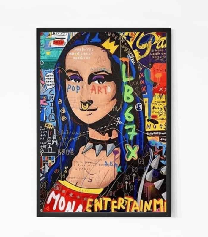 Mona lisa Street wall art