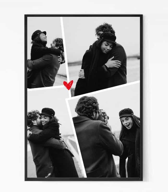 Black and White Love Portrait Frame