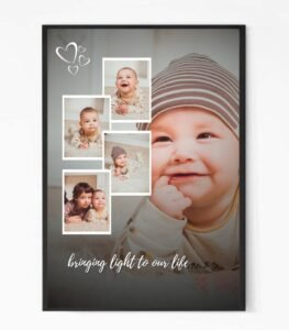Pure Focus Baby Photo Collage Framed