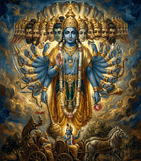 Krishna Arjuna in Mahabharata War Wall Art