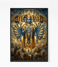 Krishna Arjuna in Mahabharata War Wall Art