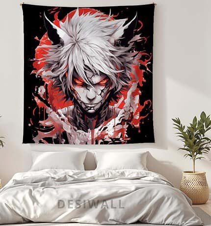 Black Clover Fierce Anime Tapestry