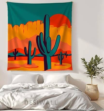 Wild West Desert Tapestry Wall Art