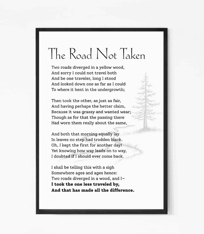 Road less travelled Wall Art